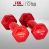 ดัมเบล 1KG (1 คู่) หุ้มยางไวนิล สีแดง