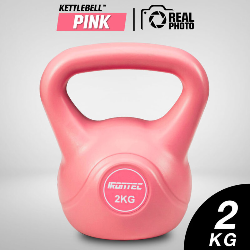 เคตเทิลเบล 2KG สีชมพู (Pink Kettlebell) เครื่องออกกําลังกาย IRONTEC