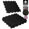 พื้นยางปูพื้น แบบจิ๊กซอว์ รุ่น GRIDLOCK-BLACKWHITE (สีดำ-ขาว) หนา 6มม.