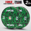 แผ่นน้ำหนัก 10 กิโล x 2 แผ่น FLECK BUMPER (รูขนาด 2 นิ้ว) รุ่น TBBF