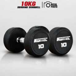ดัมเบลกลม หุ้มยาง IRONTEC ขนาด 10KG x 2 ชิ้น (DBROUND)