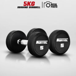ดัมเบลกลม หุ้มยาง IRONTEC ขนาด 5KG x 2 ชิ้น (DBROUND)