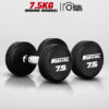 ดัมเบลกลม หุ้มยาง IRONTEC ขนาด 7.5KG x 2 ชิ้น (DBROUND)