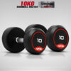ดัมเบลกลม หุ้มยาง IVADE ขนาด 10KG x 2 ชิ้น (MD2104)