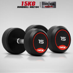 ดัมเบลกลม หุ้มยาง IVADE ขนาด 15KG x 2 ชิ้น (MD2104)