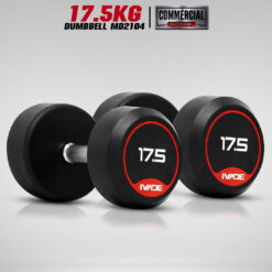 ดัมเบลกลม หุ้มยาง IVADE ขนาด 17.5KG x 2 ชิ้น (MD2104)