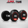 ดัมเบลกลม หุ้มยาง IVADE ขนาด 2.5KG x 2 ชิ้น (MD2104)