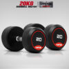 ดัมเบลกลม หุ้มยาง IVADE ขนาด 20KG x 2 ชิ้น (MD2104)