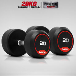 ดัมเบลกลม หุ้มยาง IVADE ขนาด 20KG x 2 ชิ้น (MD2104)