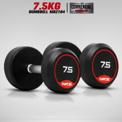 ดัมเบลกลม หุ้มยาง IVADE ขนาด 7.5KG x 2 ชิ้น (MD2104)