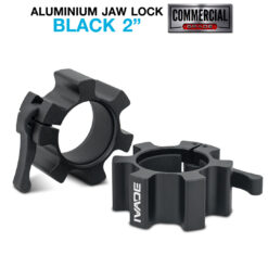 คลิปล็อคคานบาร์เบล 2 นิ้ว ALUMINIUM JAW LOCK สีดำ x2 ชิ้น (MD4046-BLACK)