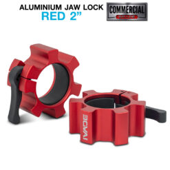 คลิปล็อคคานบาร์เบล 2 นิ้ว ALUMINIUM JAW LOCK สีแดง x2 ชิ้น (MD4046-RED)