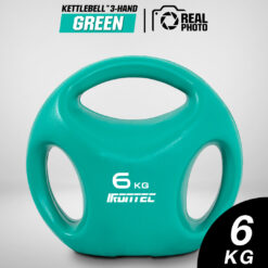 3-HAND เคตเทิลเบล 6KG สีเขียว (MD2223-6KG)