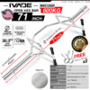 บาร์โอลิมปิค OPEN HEX 71 นิ้ว รุ่น MAX LOAD 600KG