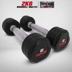 ดัมเบล STUDIO หุ้มยาง IVADE ขนาด 2KG x 2 ชิ้น (MD2123)