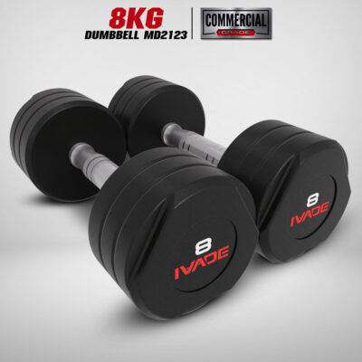 ดัมเบล STUDIO หุ้มยาง IVADE ขนาด 8KG x 2 ชิ้น (MD2123)