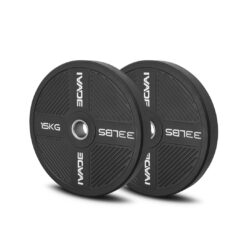 แผ่นน้ำหนัก 15KG x 2 แผ่น Bumper Plate (รูขนาด 2 นิ้ว) รุ่น MD1056