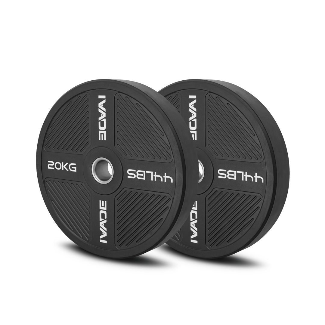 แผ่นน้ำหนัก 20KG x 2 แผ่น Bumper Plate (รูขนาด 2 นิ้ว) รุ่น MD1056