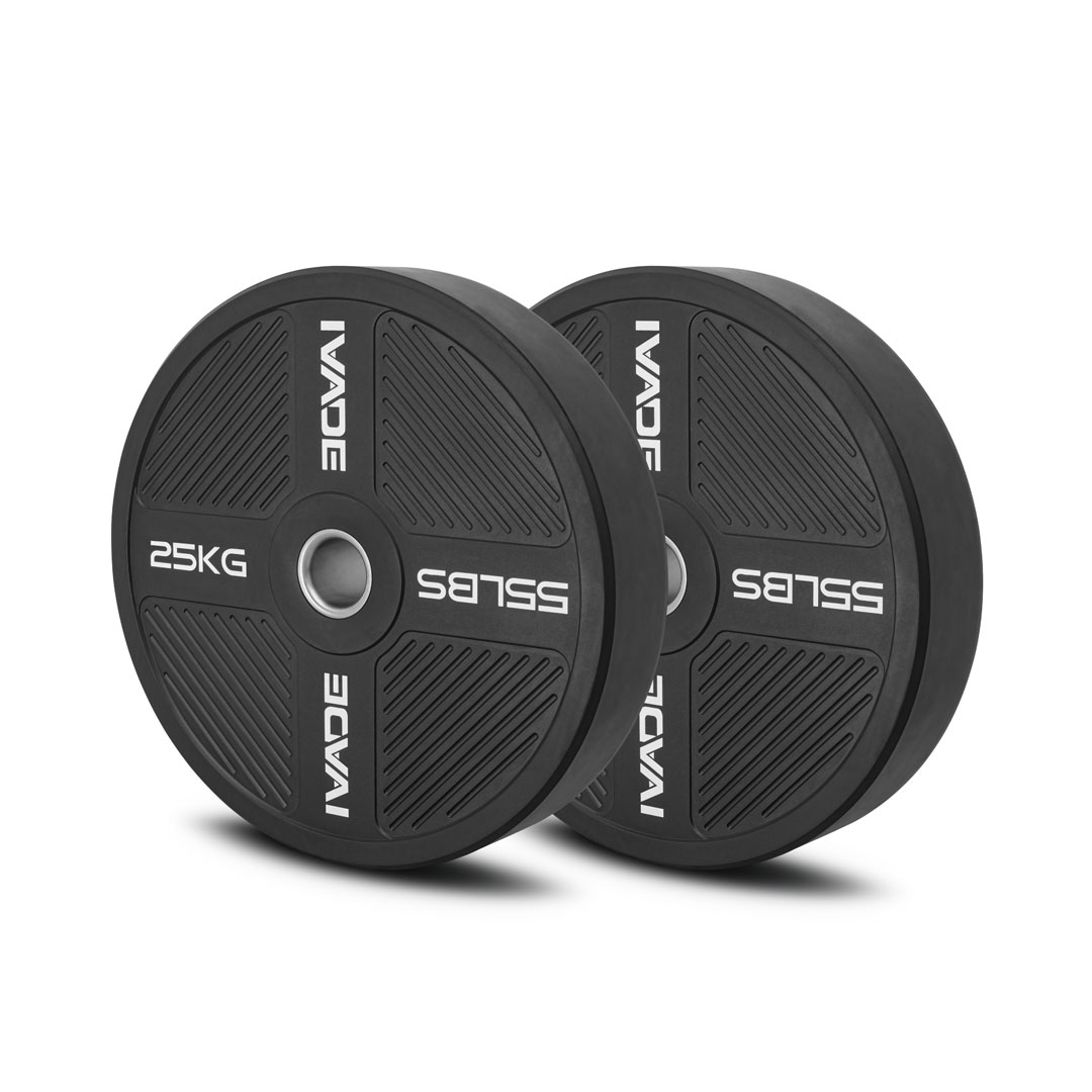 แผ่นน้ำหนัก 25KG x 2 แผ่น Bumper Plate (รูขนาด 2 นิ้ว) รุ่น MD1056
