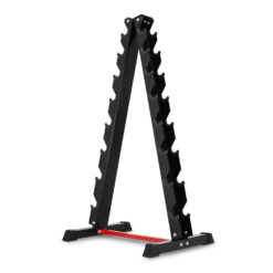 Alternative view of ดัมเบลกลม หุ้มยาง IRONTEC  Set 8 คู่ พร้อมขาตั้ง (DB4012SET180KG)